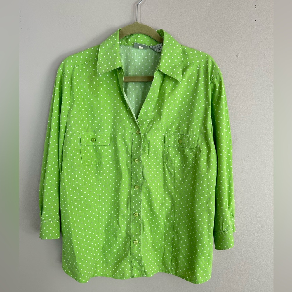 Never worn! Chico’s button-up blouse
